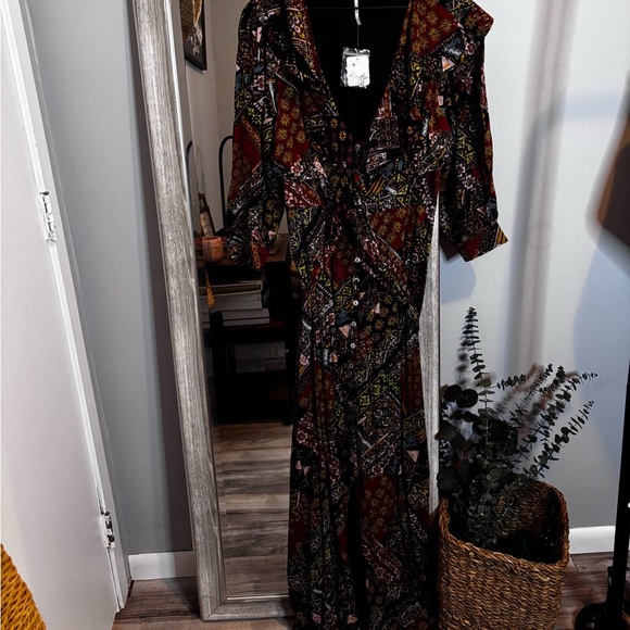 NWT FREE PEOPLE WRAP DRESS - Picture 1 of 6